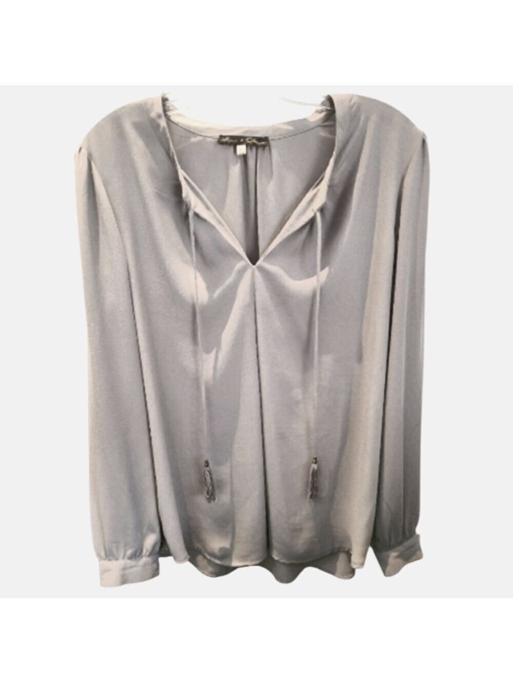 ROSE & OLIVE Sheer Long Sleeve Business Casual Blouse Size XL
